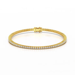 2.5 CT Round cut Lab Diamond Tennis Bracelet
