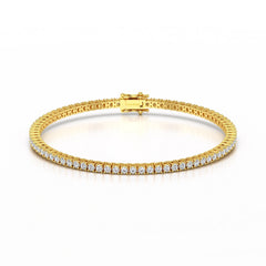 3.5 CT Round cut Lab Diamond Tennis Bracelet