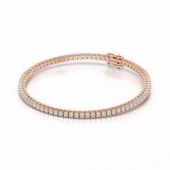 3.5 CT Round cut Lab Diamond Tennis Bracelet