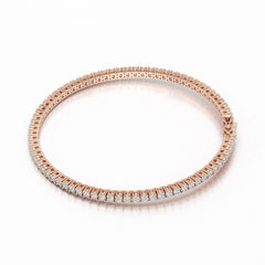 3.5 CT Round cut Lab Diamond Tennis Bracelet
