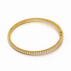 3.5 CT Round cut Lab Diamond Tennis Bracelet