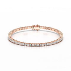 4.5 CT Round cut Lab Diamond Tennis Bracelet