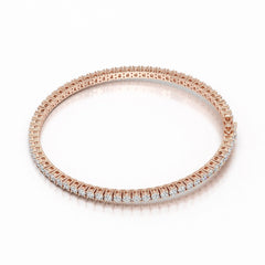 4.5 CT Round cut Lab Diamond Tennis Bracelet