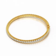 4.5 CT Round cut Lab Diamond Tennis Bracelet
