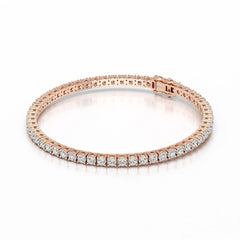 5.5 CT Round cut Lab Diamond Tennis Bracelet