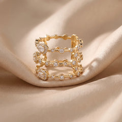 1.21 CT Multi-Row Ring