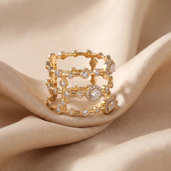 1.21 CT Multi-Row Ring