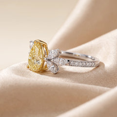 1.5 CT Pear Cut Cluster Ring