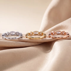 3.96 CT Multi Shape Stacking Ring Set