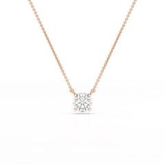 1 Carat Round Solitaire Lab Grown Diamond Pendant