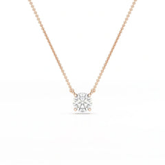 1 Carat Round Solitaire Lab Grown Diamond Pendant