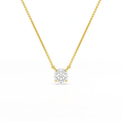 1 Carat Round Solitaire Lab Grown Diamond Pendant