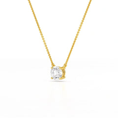 1 Carat Round Solitaire Lab Grown Diamond Pendant