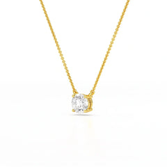 1 Carat Round Solitaire Lab Grown Diamond Pendant