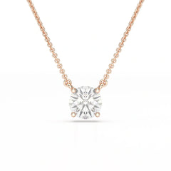 1 Carat Round Solitaire Lab Grown Diamond Pendant