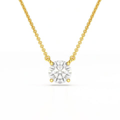 1 Carat Round Solitaire Lab Grown Diamond Pendant