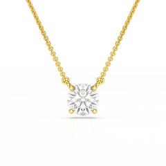 1 Carat Round Solitaire Lab Grown Diamond Pendant