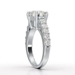 Lab Diamond 3.74 CT Round Cut Wedding Ring - Jama Jewels