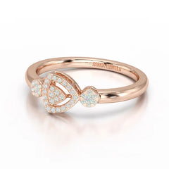 Round Cut 0.19 CT Lab Grown Diamond Ring