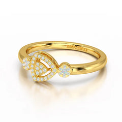 Round Cut 0.19 CT Lab Grown Diamond Ring