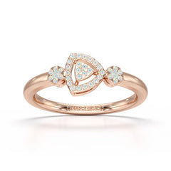 Round Cut 0.19 CT Lab Grown Diamond Ring