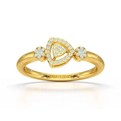 Round Cut 0.19 CT Lab Grown Diamond Ring