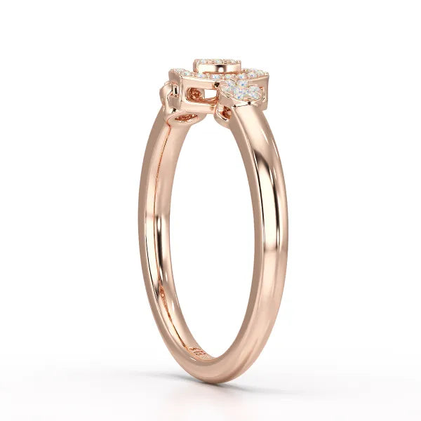 Round Cut 0.19 CT Lab Grown Diamond Ring