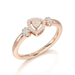 Round Cut 0.19 CT Lab Grown Diamond Ring