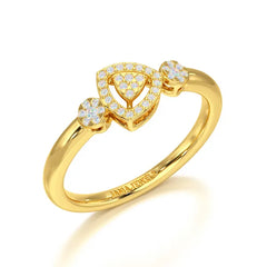 Round Cut 0.19 CT Lab Grown Diamond Ring