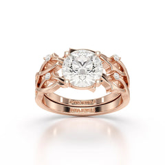 1.08 CT Round Shape Lab Diamond Ring