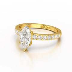 1.48 CT Marquise Shape Lab Diamond Ring