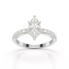 1.48 CT Marquise Shape Lab Diamond Ring