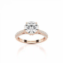 2.6 CT Round Cut Lab Diamond Ring