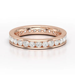 Simple Wedding Band 1.26 CT Lab Diamond Ring - Jama Jewels