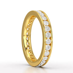Simple Wedding Band 1.26 CT Lab Diamond Ring - Jama Jewels