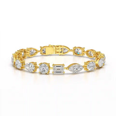 17.66 CT Multiple Shape Lab Diamond Bracelet