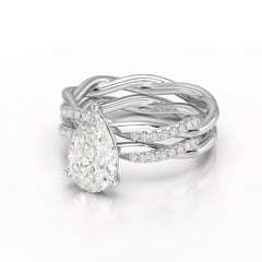 2.2 CT Pear Shape Lab Diamond Ring