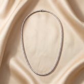 13.40 CT Round Diamond Tennis Necklace