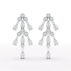 0.46 CT Lab Diamond Dangle Earring - Jama Jewels