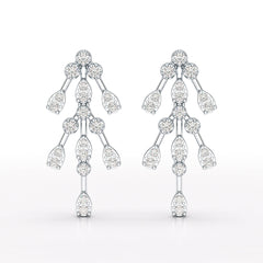 0.46 CT Lab Diamond Dangle Earring - Jama Jewels
