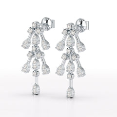 0.46 CT Lab Diamond Dangle Earring - Jama Jewels