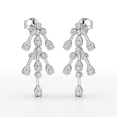 0.46 CT Lab Diamond Dangle Earring - Jama Jewels