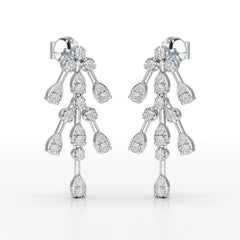 0.46 CT Lab Diamond Dangle Earring - Jama Jewels
