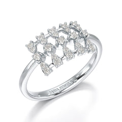 0.27 CT Round Shape Lab Grown Diamond Wedding Ring - Jama Jewels