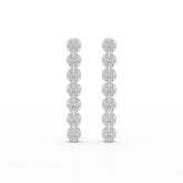 0.95 CT Dangle & Drop Lab Diamond Earrings - Jama Jewels