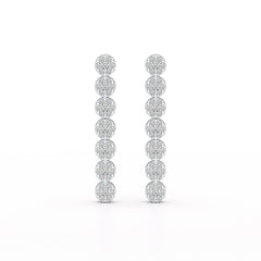 0.95 CT Dangle & Drop Lab Diamond Earrings - Jama Jewels