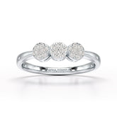 0.21 CT Round Shape Lab Diamonds Engagement Ring - Jama Jewels
