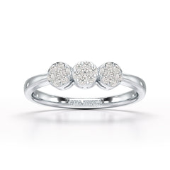 0.21 CT Round Shape Lab Diamonds Engagement Ring - Jama Jewels