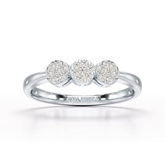 0.21 CT Round Shape Lab Diamonds Engagement Ring - Jama Jewels