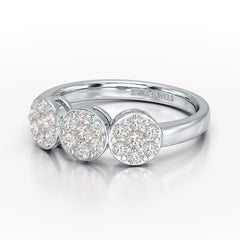 0.57 CT Lab Grown Round Shape Simple Wedding Ring - Jama Jewels